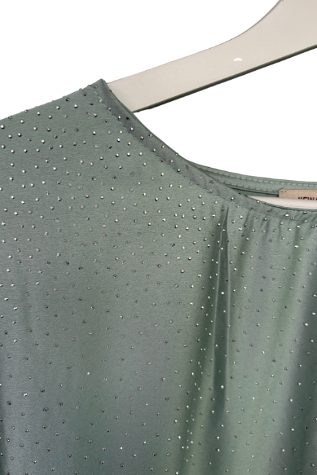 Abaya papillon à strass - Lagon