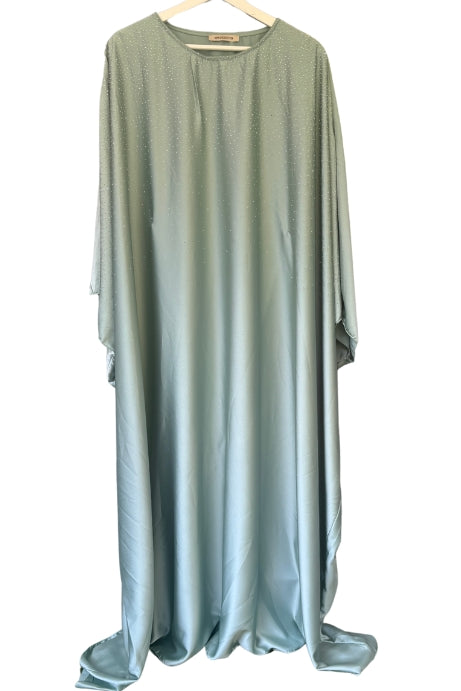 Abaya papillon à strass - Lagon