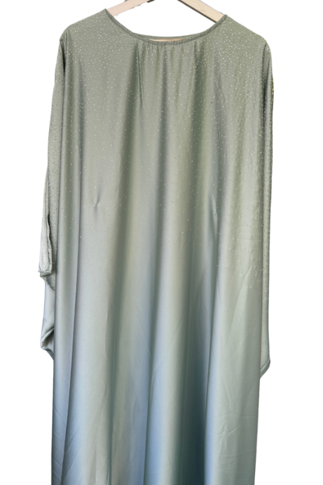 Abaya papillon à strass - Lagon